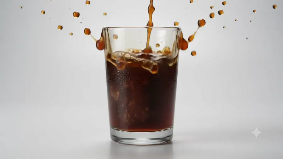 Finished cold coffee